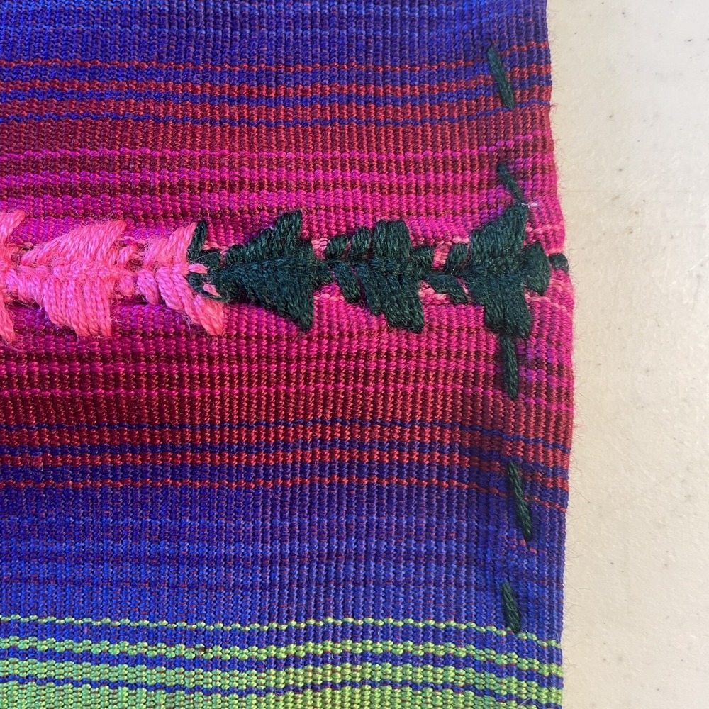 Traditional Multipurpose Garment‎ Hand Embroidery Bright Pinks, Reds, Purples - Picture 4 of 9